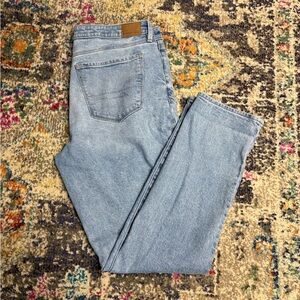 American Eagle Outfitters Light Blue Straight Leg Skinny Jeans